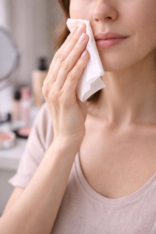 Maquillaje facial con cuidado de la piel