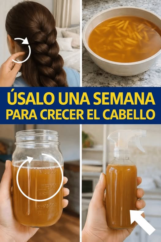 Agua de Arroz para el Cabello