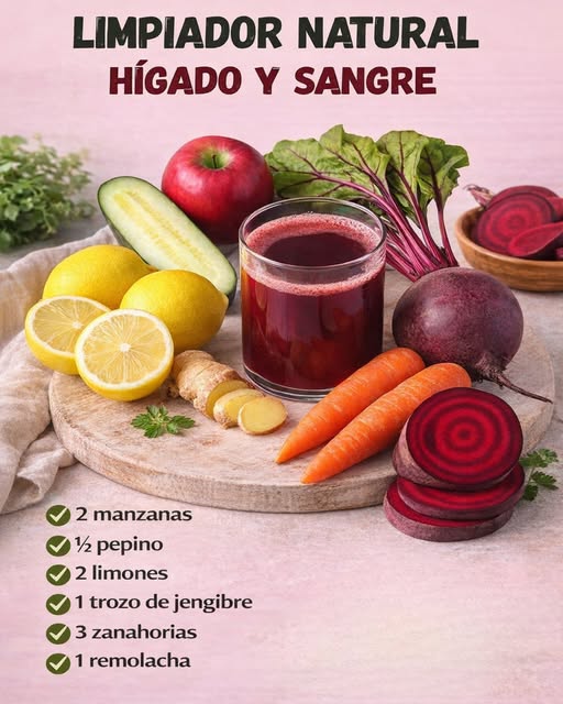 Jugo natural para limpiar el hígado