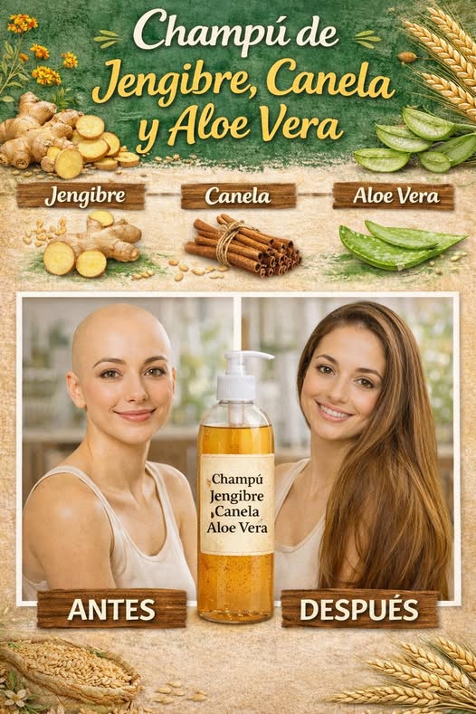 Champú de Jengibre Canela y Aloe Vera