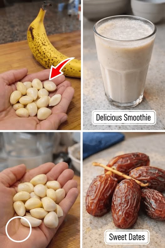 Batido de Plátano Ajo y Dátiles