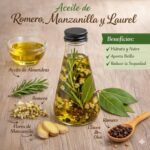 Aceite de Romero Manzanilla y Laurel para Cabello Hidratado y Brillante