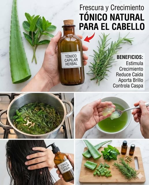 Preparación del Tónico Natural para el Cabello