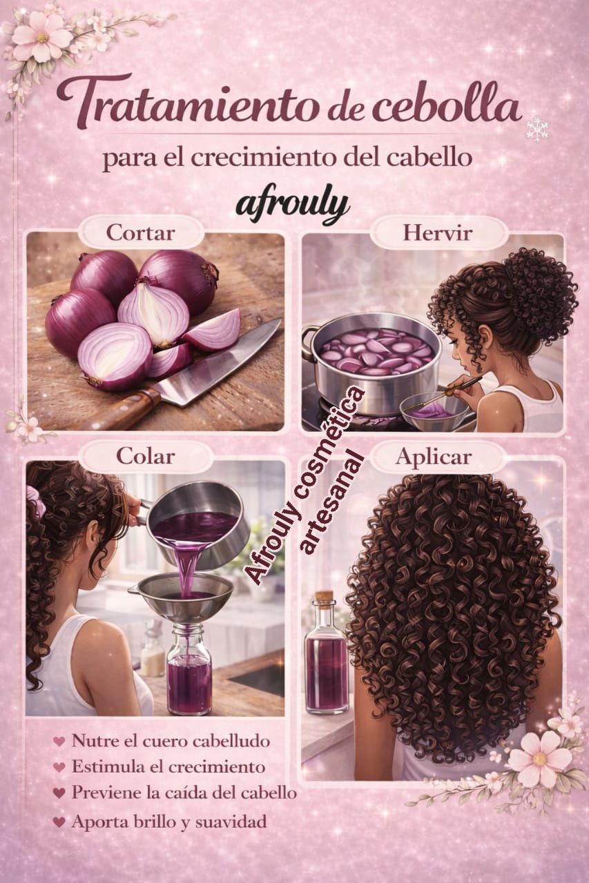 Tratamiento de cebolla para el crecimiento del cabello