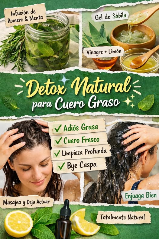 Detox natural para cuero graso