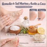 Remedio Natural Exfoliante y Reparador para la Piel con Sal Marina y Aceite de Coco