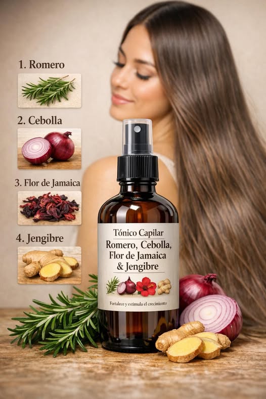 Tónico Capilar Natural de Crecimiento