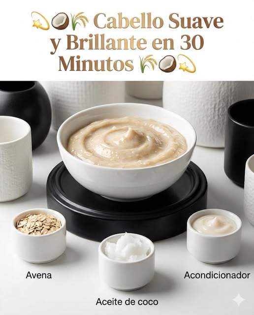 Receta de cabello suave y brillante