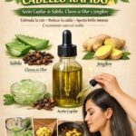 Secreto Verde Para Crecer El Cabello Rápido Con Sábila Clavos Y Jengibre