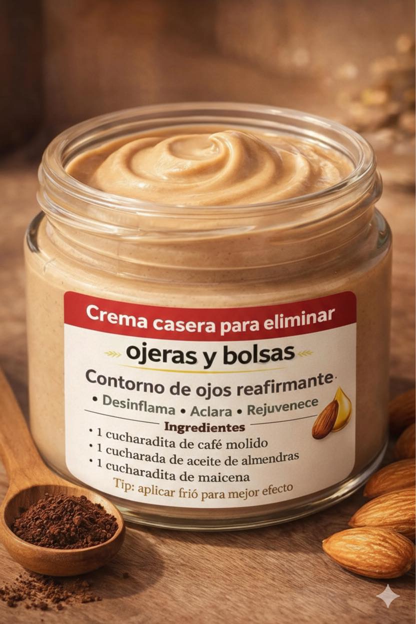 Crema casera para el contorno de ojos