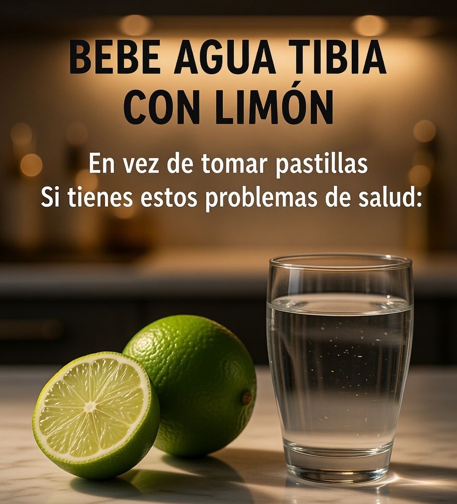 Agua tibia con limón