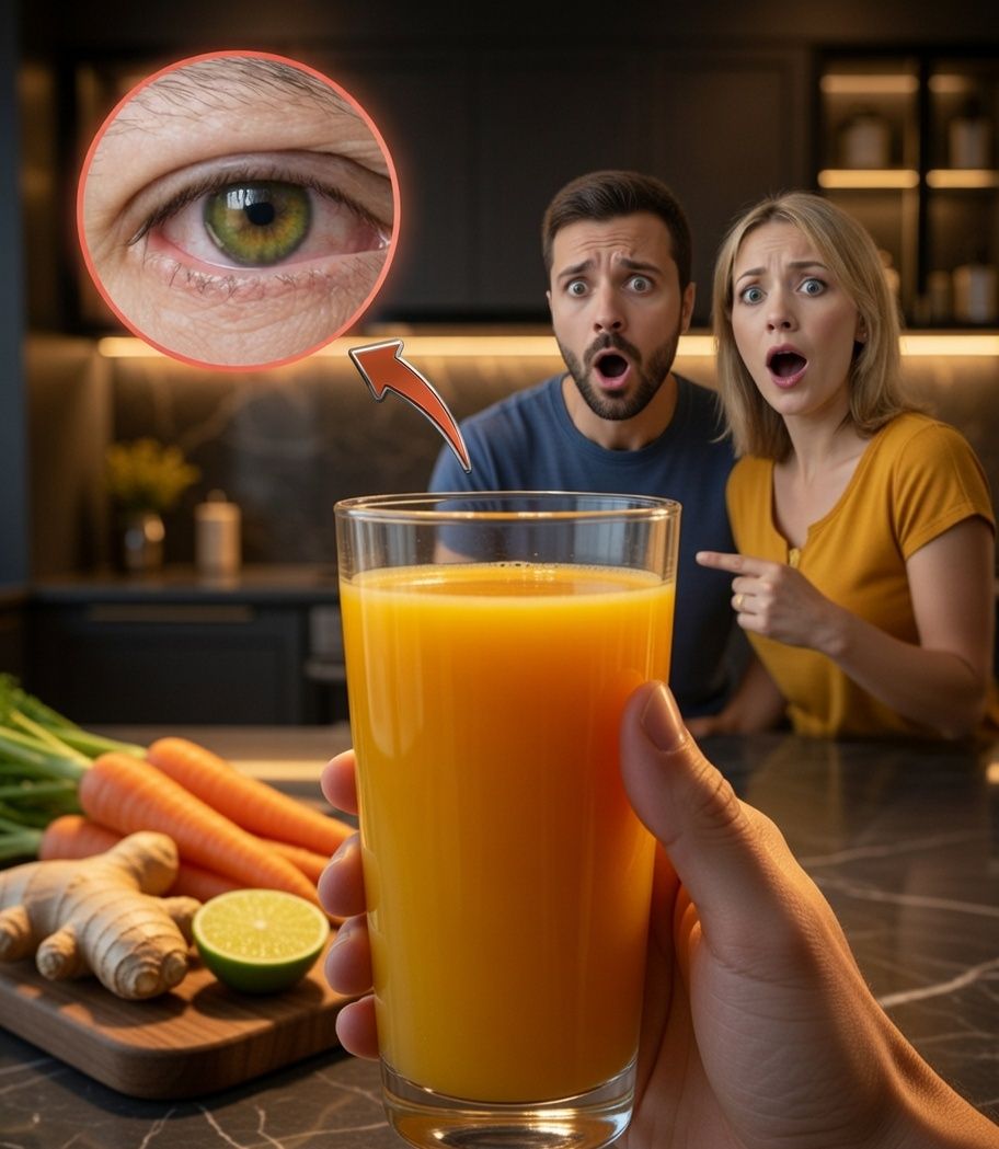 Jugo natural saludable para los ojos